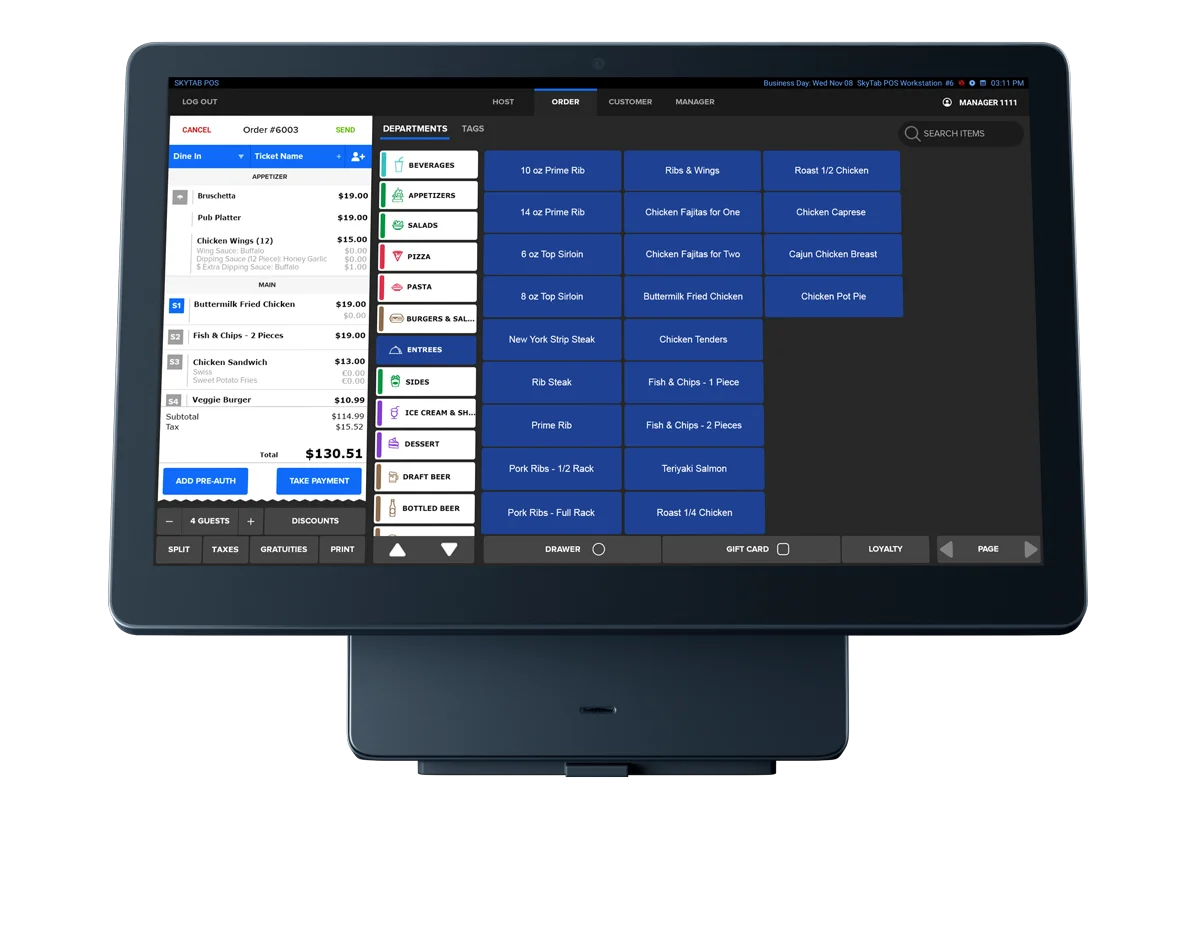 SkyTab POS system